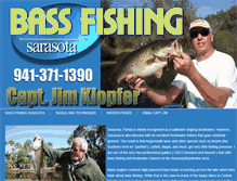 Tablet Screenshot of bassfishingsarasota.com